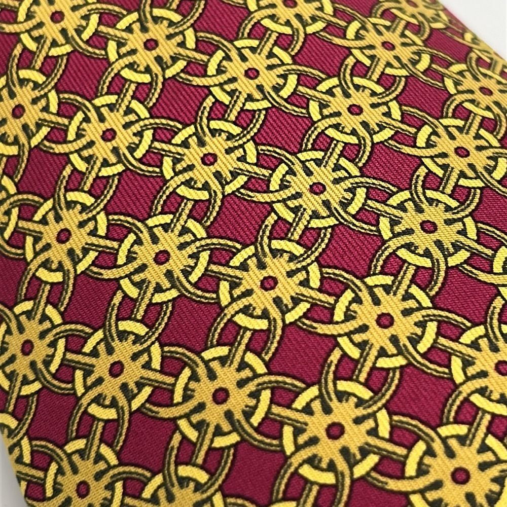 Vintage Hermes 100% Silk Tie 801 MA - Picture 2 of 5